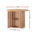 Artiss 1M Dining Table Storage Base