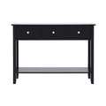 Artiss Console Table 100cm 3 Drawers Black Hallway Sofa Entryway