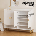 Artiss Shoe Rack Cabinet 5 Tier 30 Pairs Storage White