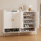 Artiss Shoe Rack Cabinet 5 Tier 30 Pairs Storage White