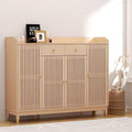 Artiss Shoe Rack Cabinet 26 Pairs Pine Wood Shelves Storage