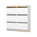 Artiss Shoe Rack Cabinet 3-Tier White 45 Pairs Storage