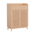 Artiss Shoe Rack Cabinet 4-Tier 16 Pairs Pine Wood