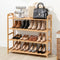 Artiss 4 Tier Bamboo Shoe Rack Storage Organiser Pine