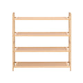 Artiss 4 Tier Bamboo Shoe Rack Storage Organiser Pine