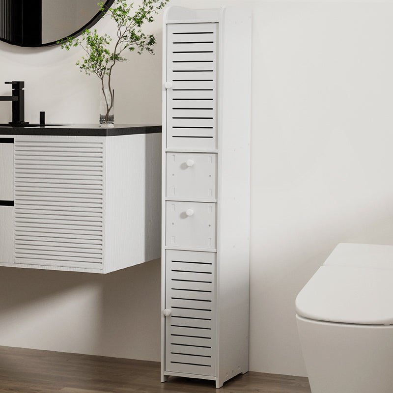Artiss Toilet Storage Cabinet Slim Corner Tallboy Cupboard Laundry
