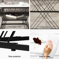 Artiss Nesting Coffee Table Set 2 Marble Effect White