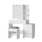 Artiss Dressing Table White LED Bulbs Mirror Stool Set