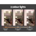 Artiss Dressing Table White LED Bulbs Mirror Stool Set