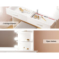 Artiss Dressing Table Set 10 LED Bulbs White Stool
