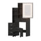 Artiss Dressing Table Vanity Desk Led Mirror Black with Stool