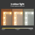 Artiss Dressing Table Vanity Desk White 10 LED Bulbs Stool