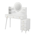 Artiss Dressing Table Vanity Desk LED Charging Station White