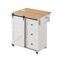 Artiss Kitchen Island Trolley Rolling Serving Cart Storage Drawer Cabinet 100cm