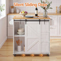 Artiss Kitchen Island Trolley Rolling Serving Cart Storage Drawer Cabinet 100cm