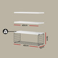 Artiss Floating Wall Shelf Set 3 White Storage Shelves