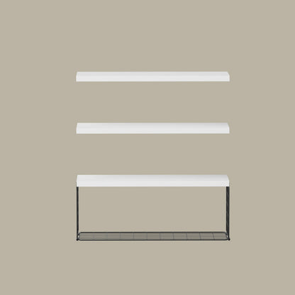Artiss Floating Wall Shelf Set of 3 White