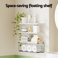 Artiss Floating Wall Shelf Set 3 White Storage Shelves