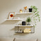 Artiss Floating Wall Shelf Set 3 White Storage Shelves