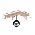 Artiss Floating Wall Shelf Corner Shelves Set of 4 Wood