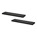 Artiss Floating Wall Shelf Set of 2 Black 90cm