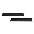 Artiss Floating Wall Shelf Set of 2 Black 90cm
