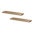 Artiss Floating Wall Shelf Set 2 Wood 90cm