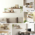 Artiss Floating Wall Shelf Set 2 Wood 90cm