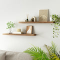 Artiss Floating Wall Shelf Set 2 Wood 90cm