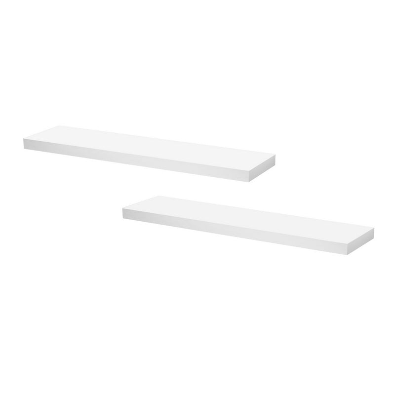 Artiss Floating Wall Shelf 90cm Set of 2 White