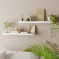 Artiss Floating Wall Shelf 90cm Set of 2 White