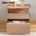Artiss Bedside Table 1 Drawer Pine Wood Nightstand