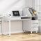Artiss Computer Desk with Drawer Bookshelf Office Study Table