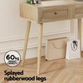 Artiss Dressing Table Set Rattan Frances Mirror Stool