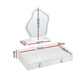 Artiss Floating Dressing Table LED White Vanity Mirror