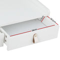 Artiss Floating Dressing Table LED White Vanity Mirror