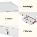 Artiss Floating Dressing Table LED White Vanity Mirror