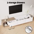 Artiss TV Cabinet Stand Extendable White Oak Entertainment Unit