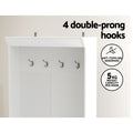 Artiss Shoe Rack Cabinet Coat Hall Tree 180cm White