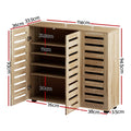 Artiss Shoe Rack Cabinet 30 Pairs Adjustable Shelves