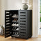 Artiss Shoe Rack 20 Pairs 5 Tier Storage Cabinet Black