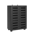 Artiss Shoe Rack 20 Pairs 5 Tier Storage Cabinet Black