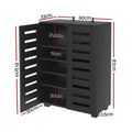 Artiss Shoe Rack 20 Pairs 5 Tier Storage Cabinet Black