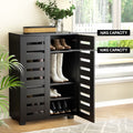 Artiss Shoe Rack 20 Pairs 5 Tier Storage Cabinet Black