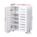 Artiss Shoe Rack Storage Cabinet 20 Pairs 5-Tier White