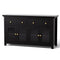 Artiss Buffet Sideboard Cabinet Black Clear Door Drawer Storage