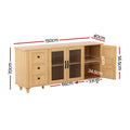 Artiss 150cm Buffet Sideboard Storage Cabinet Faux Drawer Pine