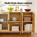 Artiss 150cm Buffet Sideboard Storage Cabinet Faux Drawer Pine
