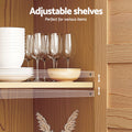 Artiss 150cm Buffet Sideboard Storage Cabinet Faux Drawer Pine