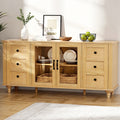 Artiss 150cm Buffet Sideboard Storage Cabinet Faux Drawer Pine